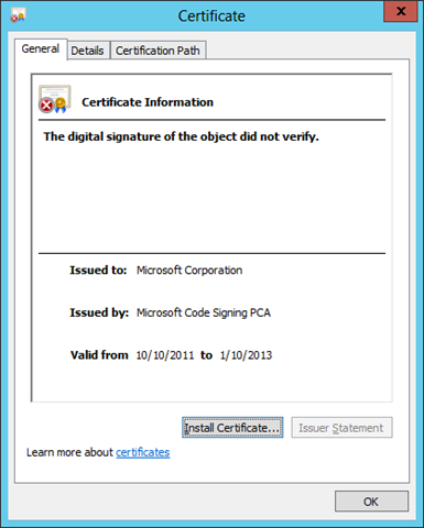 Corrupt Cabinet File When Installing Sharepoint 2013 Second Life